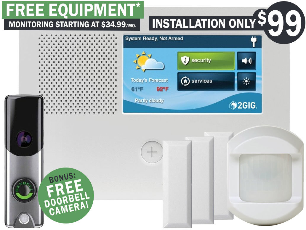 free home security system and doorbell camera