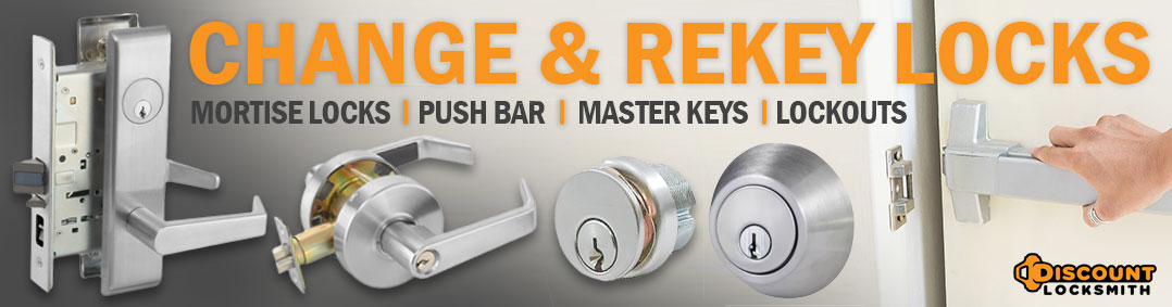 commercial lock change rekey