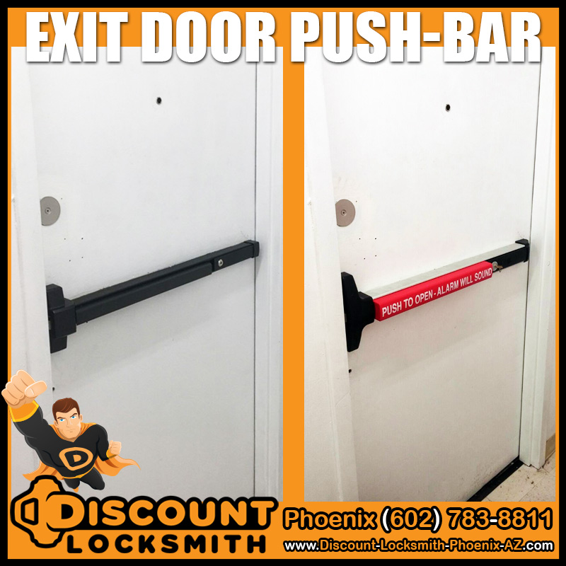 Exit Door Crash Bar Installation and Repair