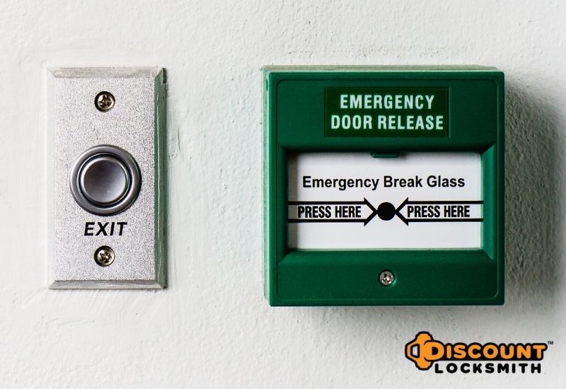 push to exit door opener button