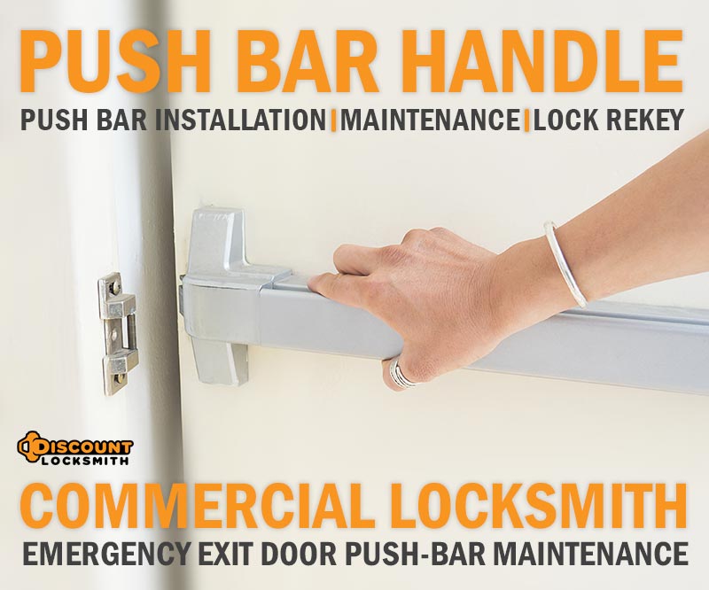 push bar handle installation and repair