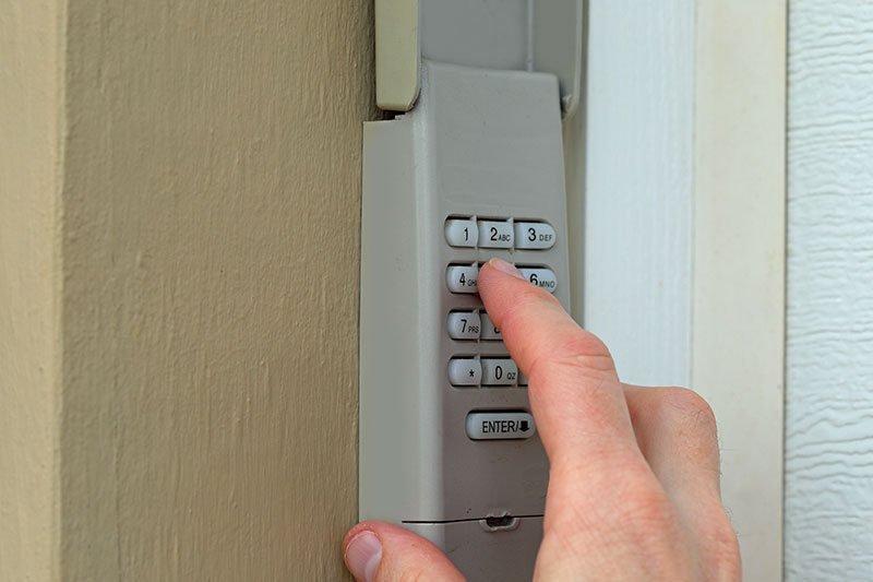 garage door opener keypad