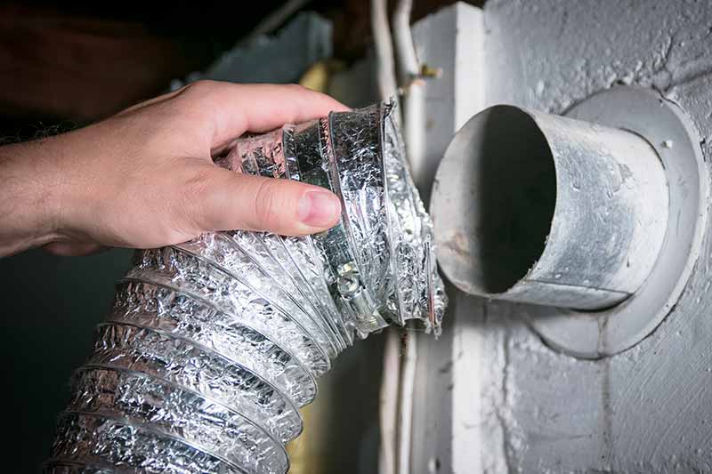 home dryer vent cleaning and hose replacement
