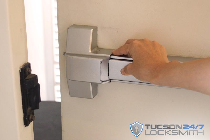 tucson locksmith push bar door handle repair