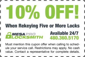 10% off lock rekey