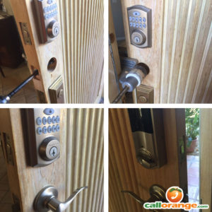 home door lock installation